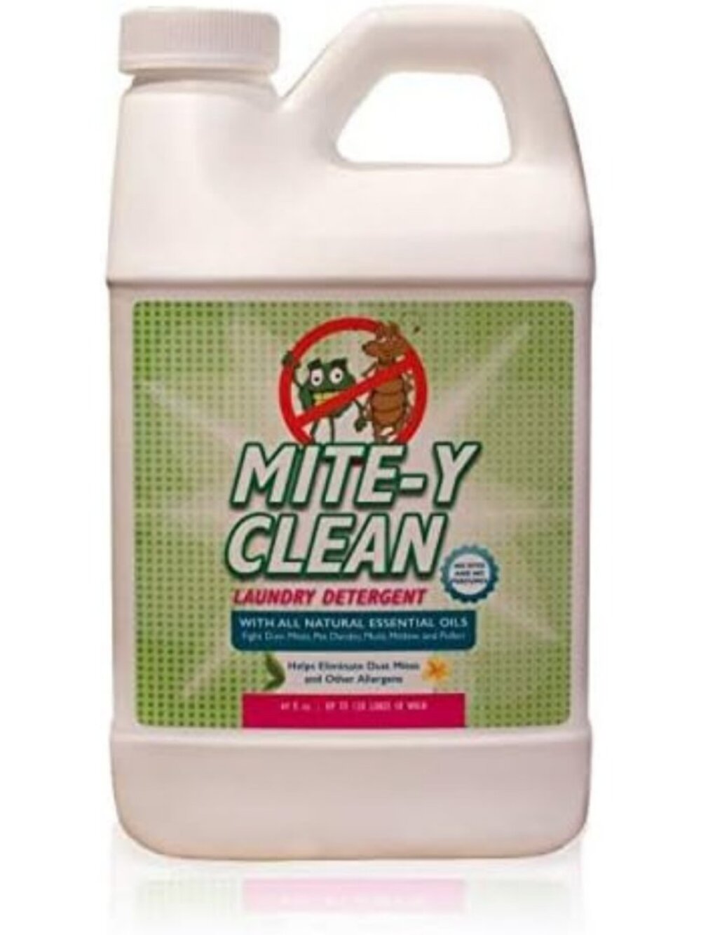 Eco-Friendly Non-Toxic Laundry Detergent, Free & Clear, 128 HE Loads